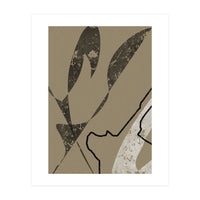 Black Line Minimalist Abstract (Print Only)