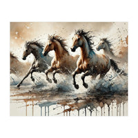 Wild Horses Rush (Print Only)