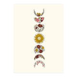 Floral Phases Of The Moon (Print Only) thumbnail