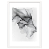 Abstract Black And White Flowing Lines Forming Organic Shapes And Forms thumbnail