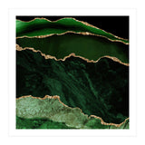 Green & Gold Agate Texture 02  (Print Only) thumbnail