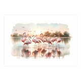 Serene Flamingo Sunrise (Print Only) thumbnail