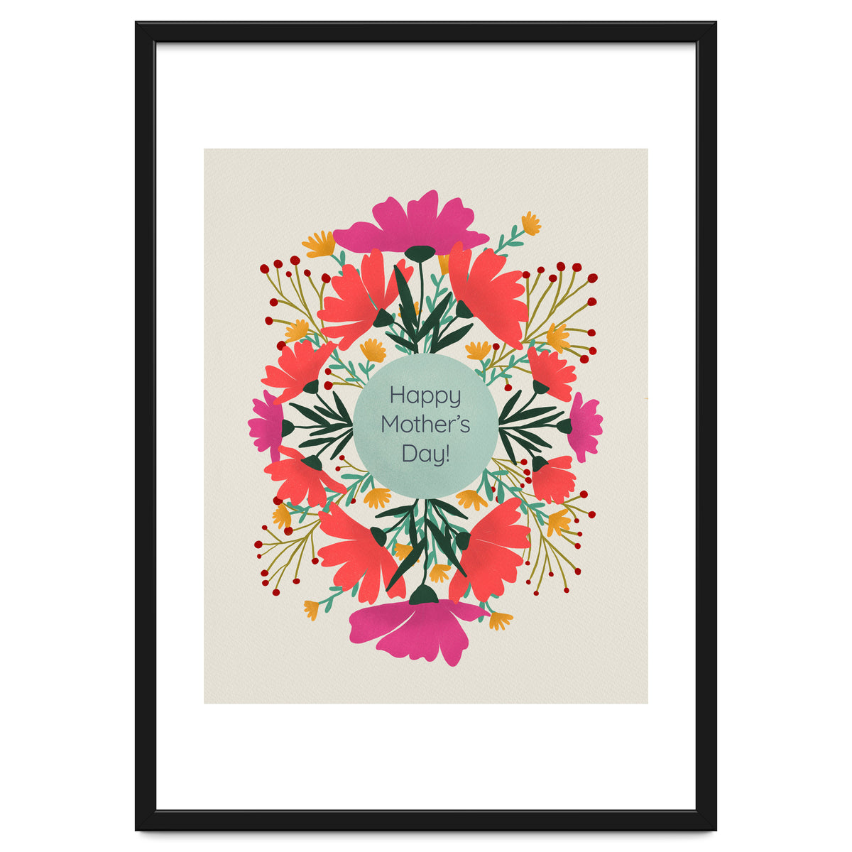 Happy mother's day floral design