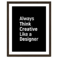 Always Think Creative Like A Designer
