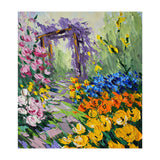 Sun-Drenched Garden Pergola Oil Painting (Print Only) thumbnail