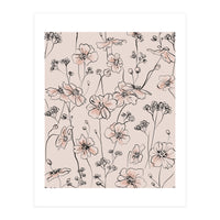 Wild Roses Floral Pattern (Print Only)