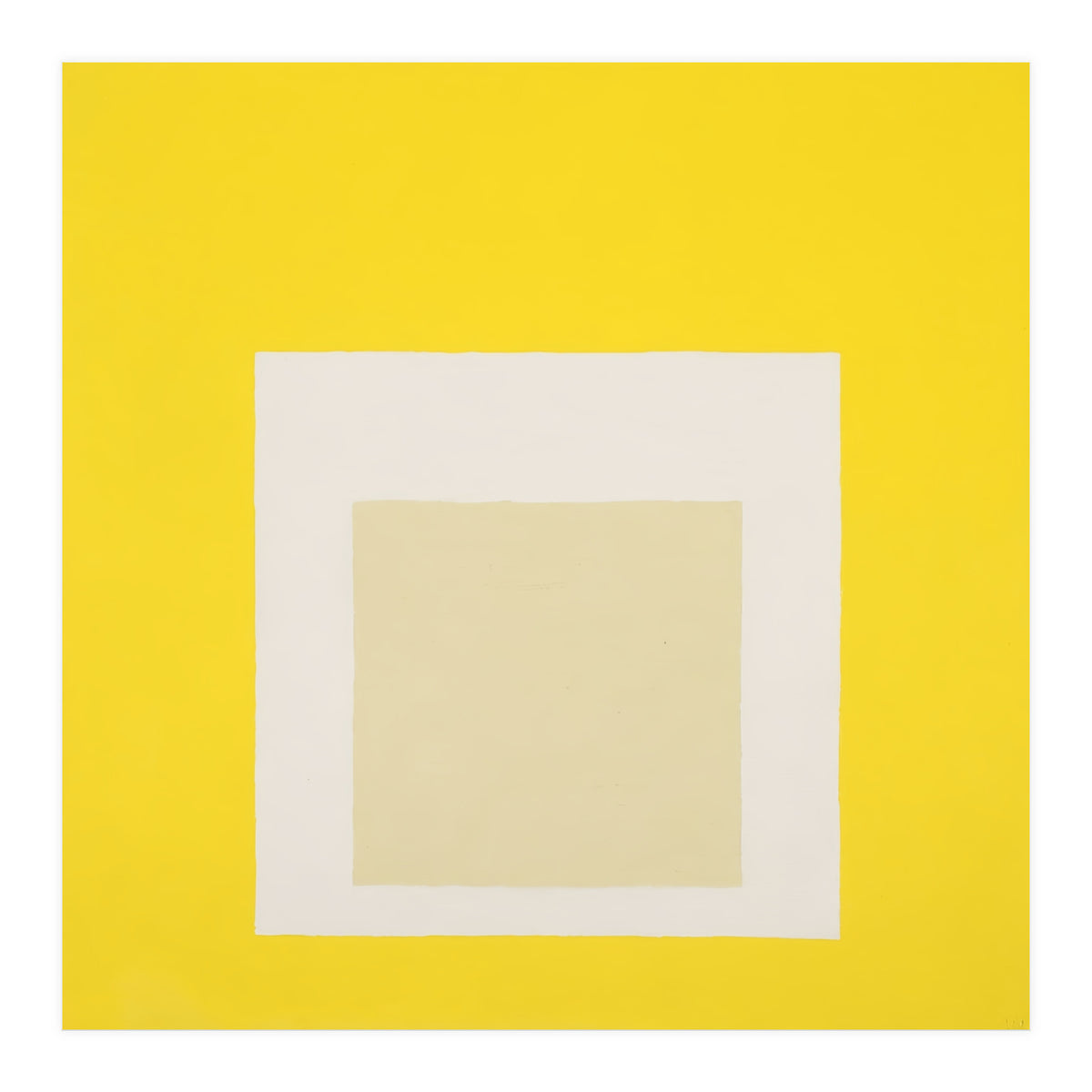 JOSEF ALBERS - HOMAGE TO THE SQUARE YELLOW WHITE (Print Only)