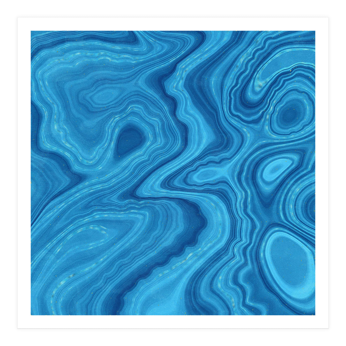 Blue Agate Texture 07 (Print Only)