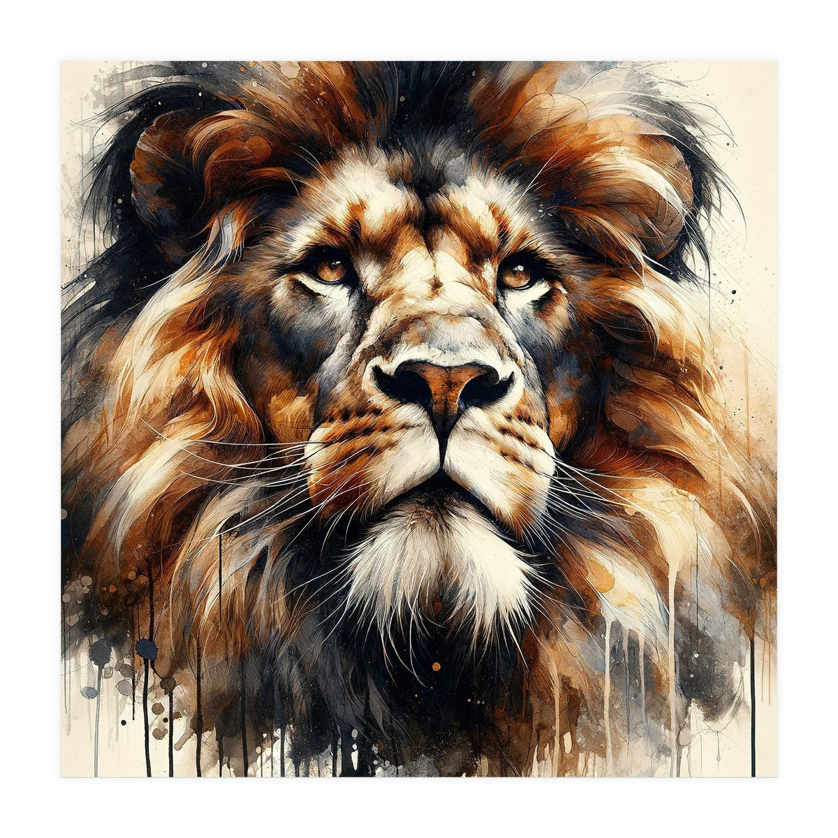Powerful Lion (Print Only)