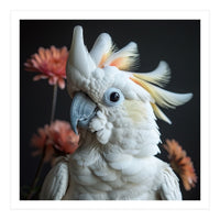 Beautiful Cockatoo Parrot With Yellow Crest (Print Only)