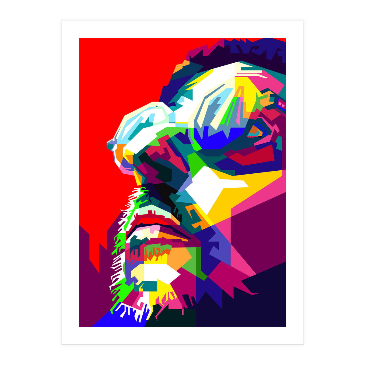 Leon The Professional Hollywood Actor Pop Art WPAP (Print Only)