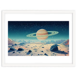 Alien Horizon: Saturn-Inspired Planetary Landscape thumbnail
