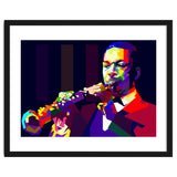 John Coltrane Jazz Musician Pop Art WPAP thumbnail