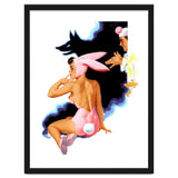 Pinup Bunny And A Big Bad Wolf thumbnail