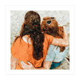 Soul Sisters | Modern Bohemian Friendship BFF Fashion | Friends Companion Summer Travel Painting (Print Only) thumbnail