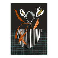 Midcentury plant pot dark (Print Only)