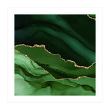 Green & Gold Agate Texture 12  (Print Only) thumbnail