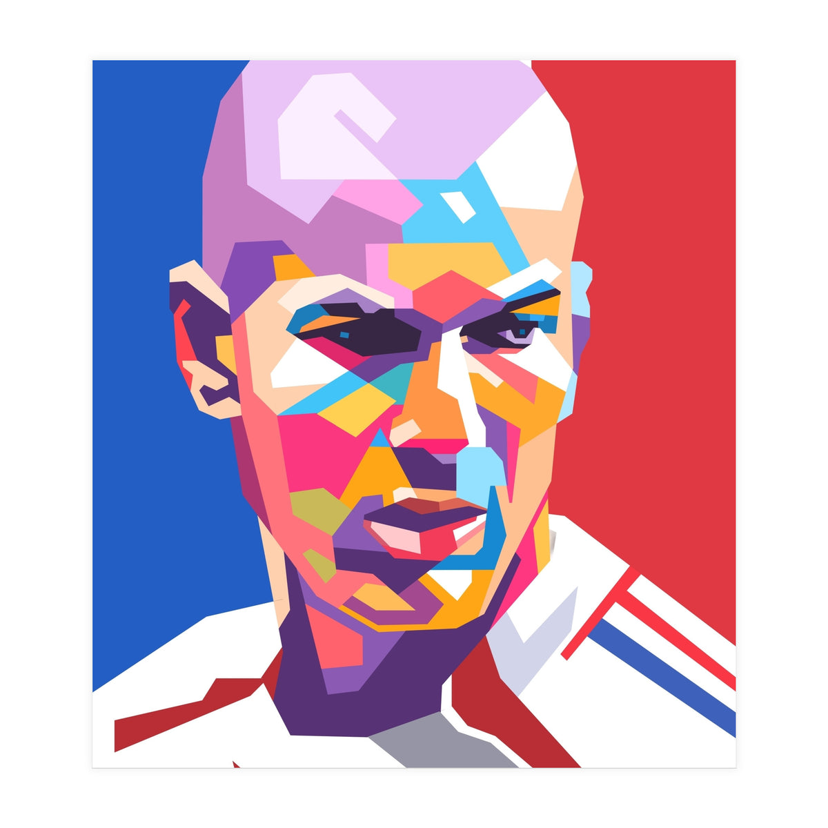 Zinedine Zidane art (Print Only)