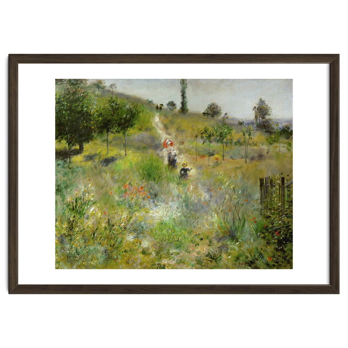 Chemin montant dans les hautes herbes. Oil on canvas (around 1875) 60 x 74 cm R. F. 2581.