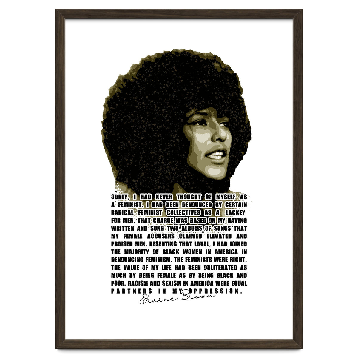 Elaine Brown American Prison Activist Legend in Vintage Quotes