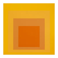 JOSEF ALBERS - HOMAGE TO THE SQUARE YELLOW ORANGE 2. HIGH RESOLUTION (Print Only)
