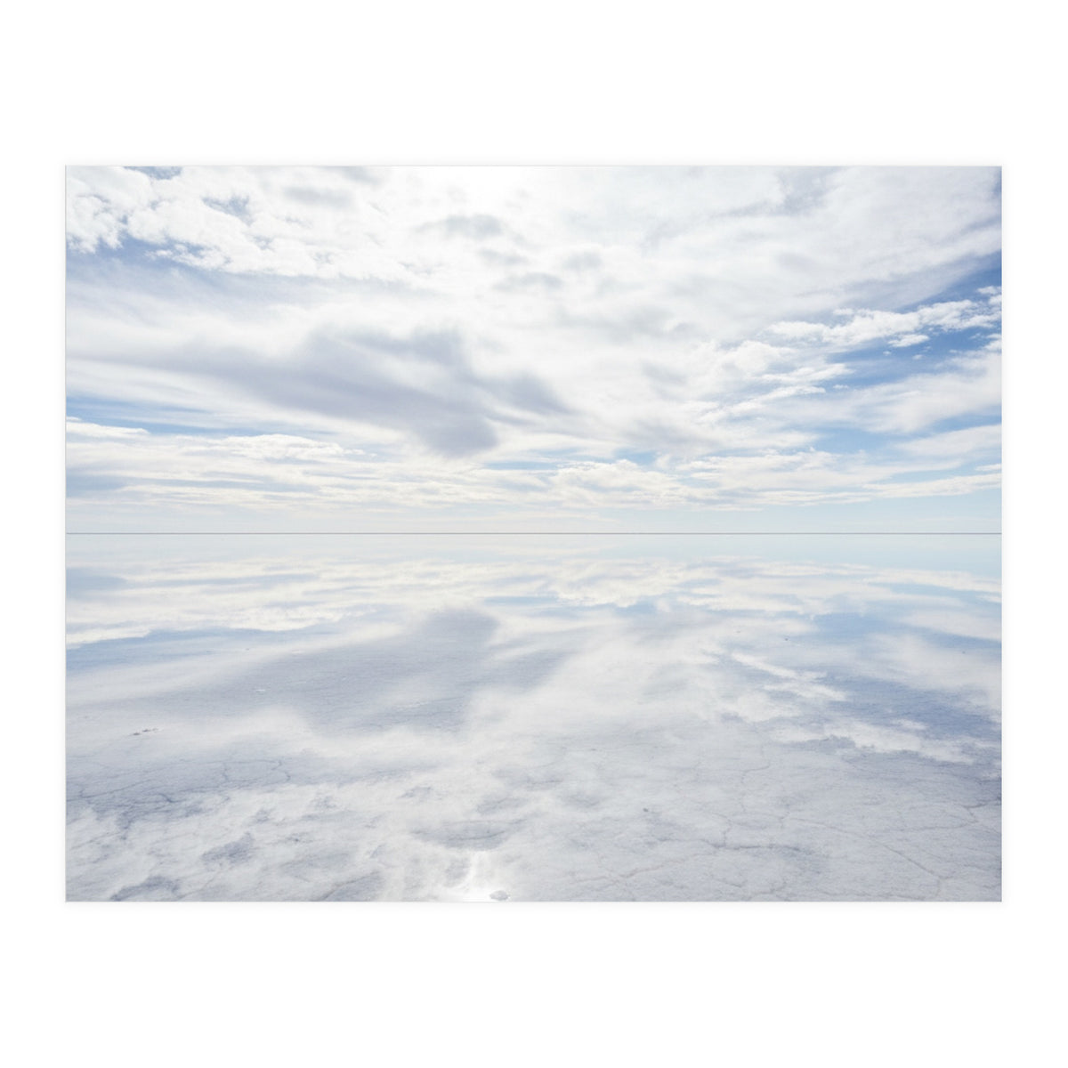 Infinite Horizon: Mirror Reflections on the Salt Flats (Print Only)