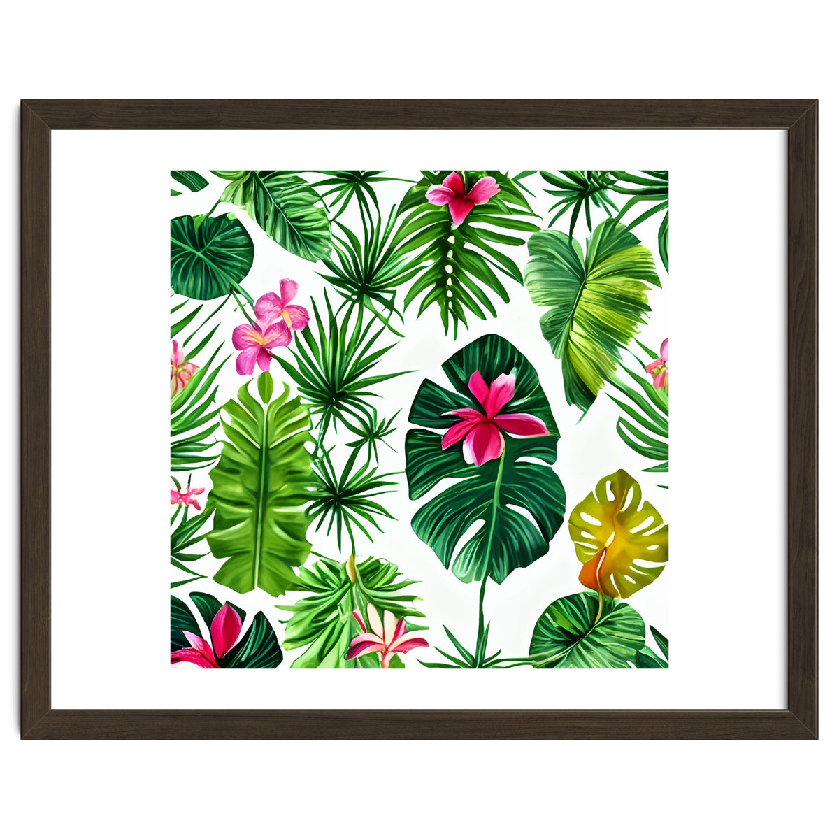 The Tropic, Banana Leaves Tropical Jungle Botanical, Palm Plants Monstera Nature, Bohemian Plants Floral