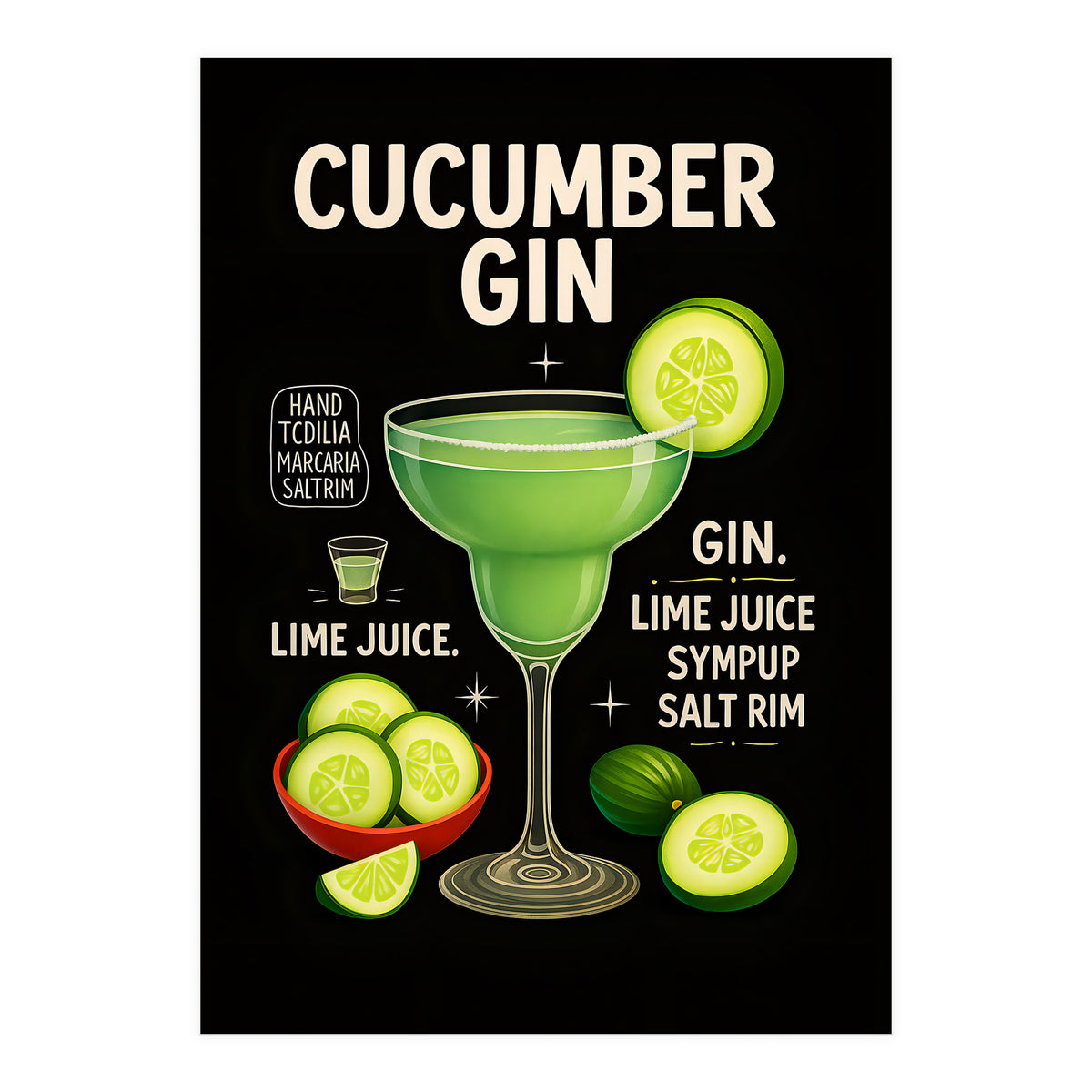 Cucumber Gin (Print Only)