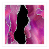 Magenta & Silver Agate Texture 01  (Print Only) thumbnail