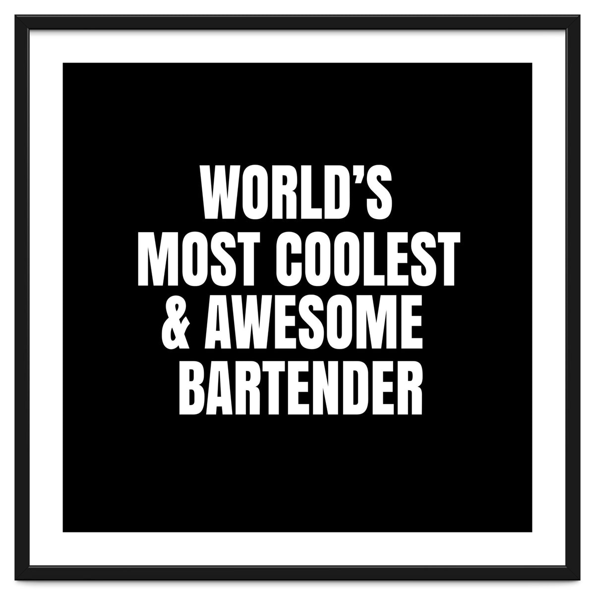 World's most coolest and awesome bartender