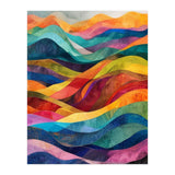 Vibrant Abstract Ribbon Landscape Art (Print Only) thumbnail