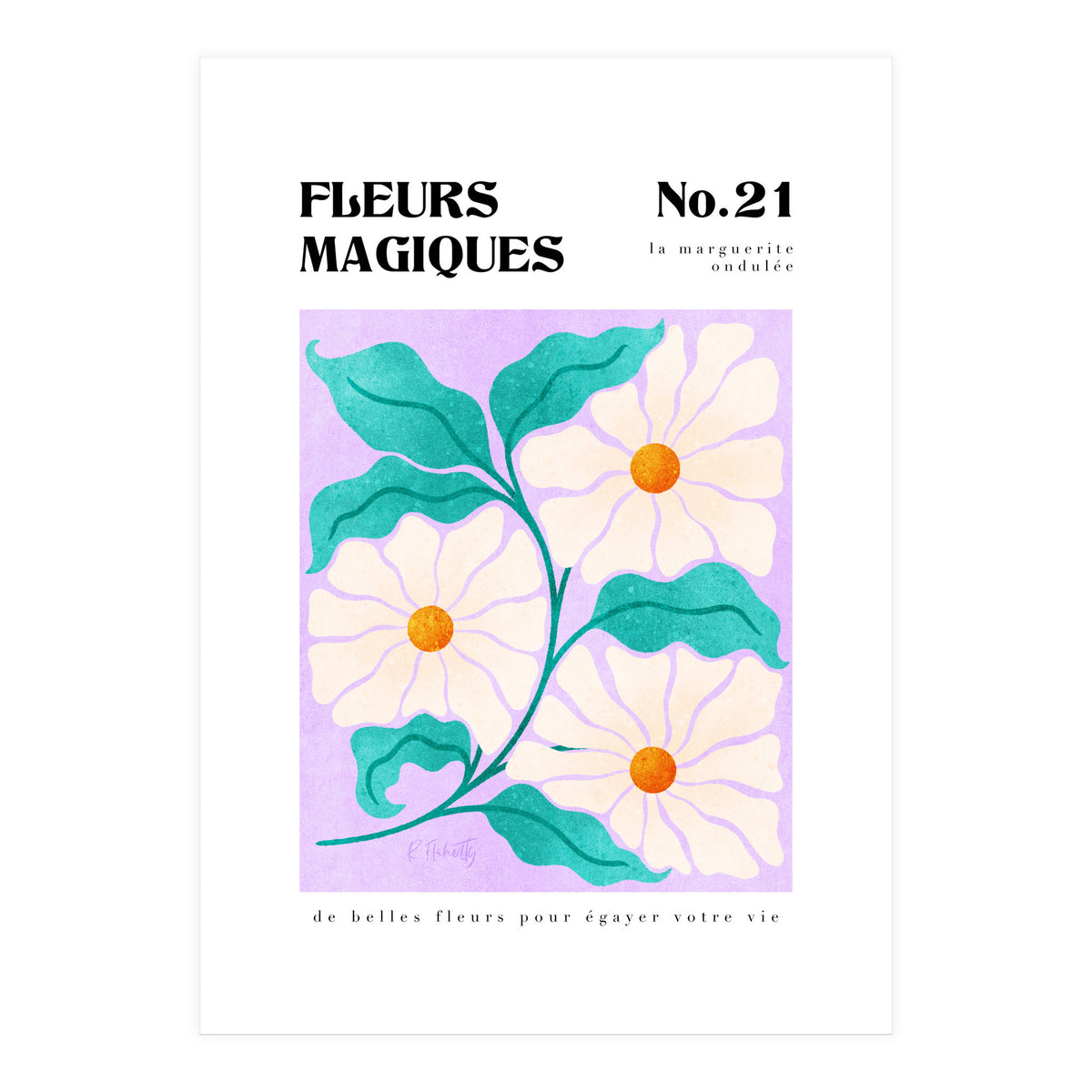 Magical Flowers No.21 Wavy Daisy (Print Only)