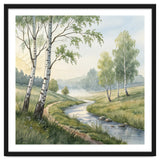 Morning Mist in the Birch Valley thumbnail