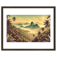 Vintage Brazil, Rio De Janeiro Tropics Poster