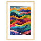 Abstract Rainbow Rolling Hills Landscape thumbnail