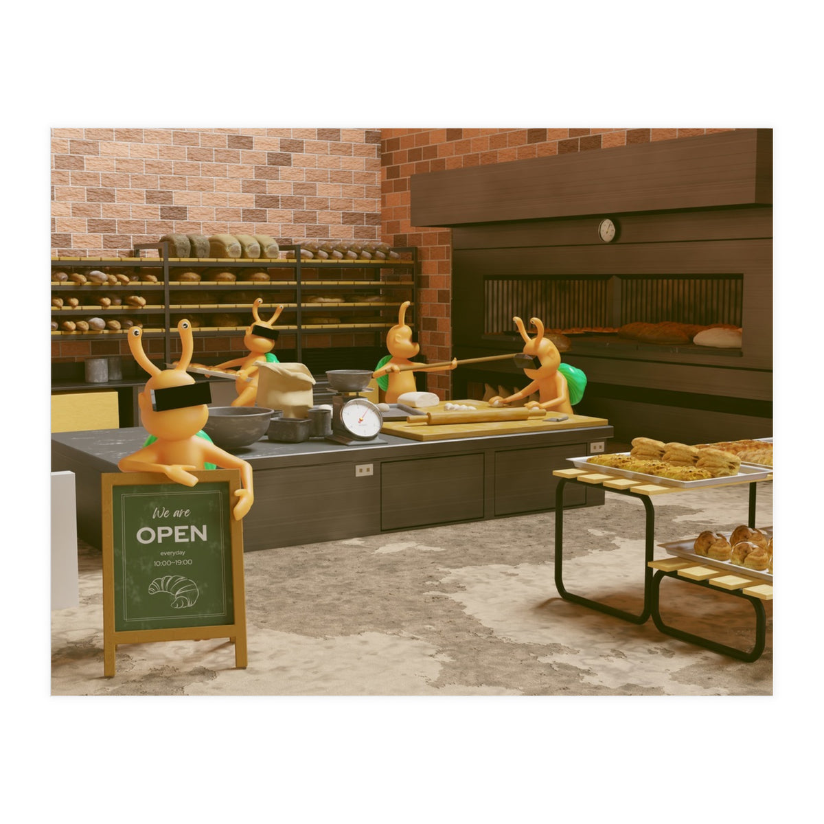 Bakery "Open Everyday" (Lwuba 033 Bakery 04) (Print Only)