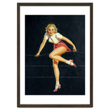 Pinup Girl Crossing The Barbed Wire thumbnail