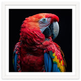 Scarlet Macaw Parrot Close Up Portrait thumbnail