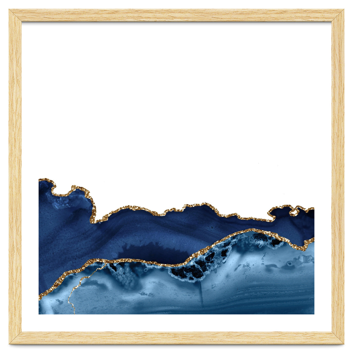 Navy & Gold Agate Texture 26