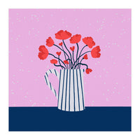 Poppies – pink and blue (Print Only)