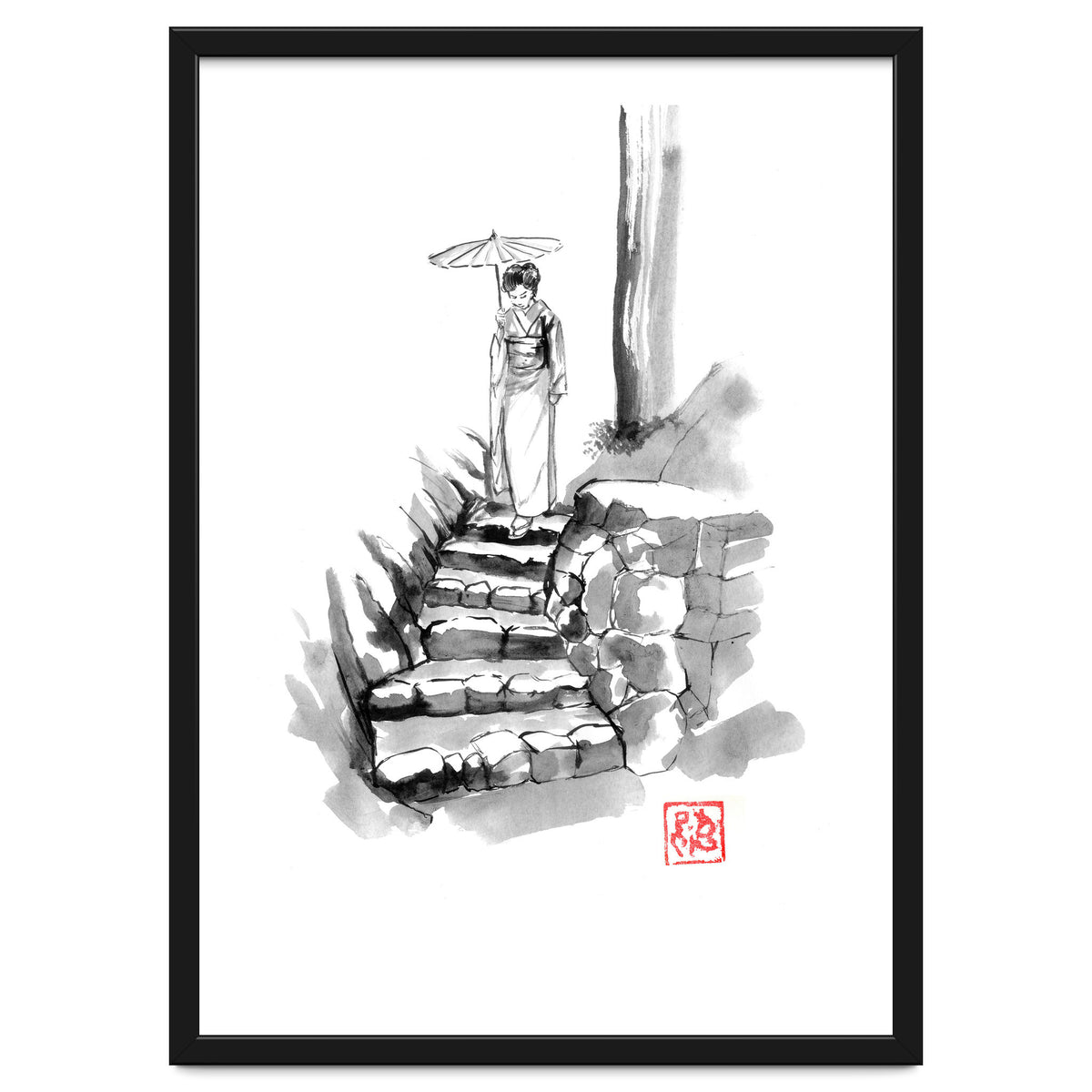 woman Descending Stairs