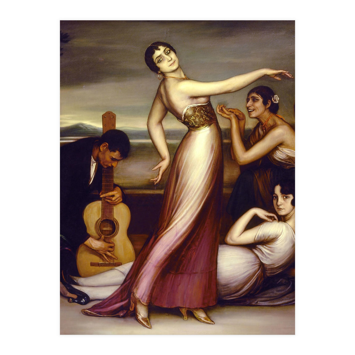 An Allegory of Happiness - 1917 - oil on canvas - 161x157 cm. (Print Only)