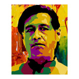 Cesar Chavez Colorful Abstract Art (Print Only) thumbnail
