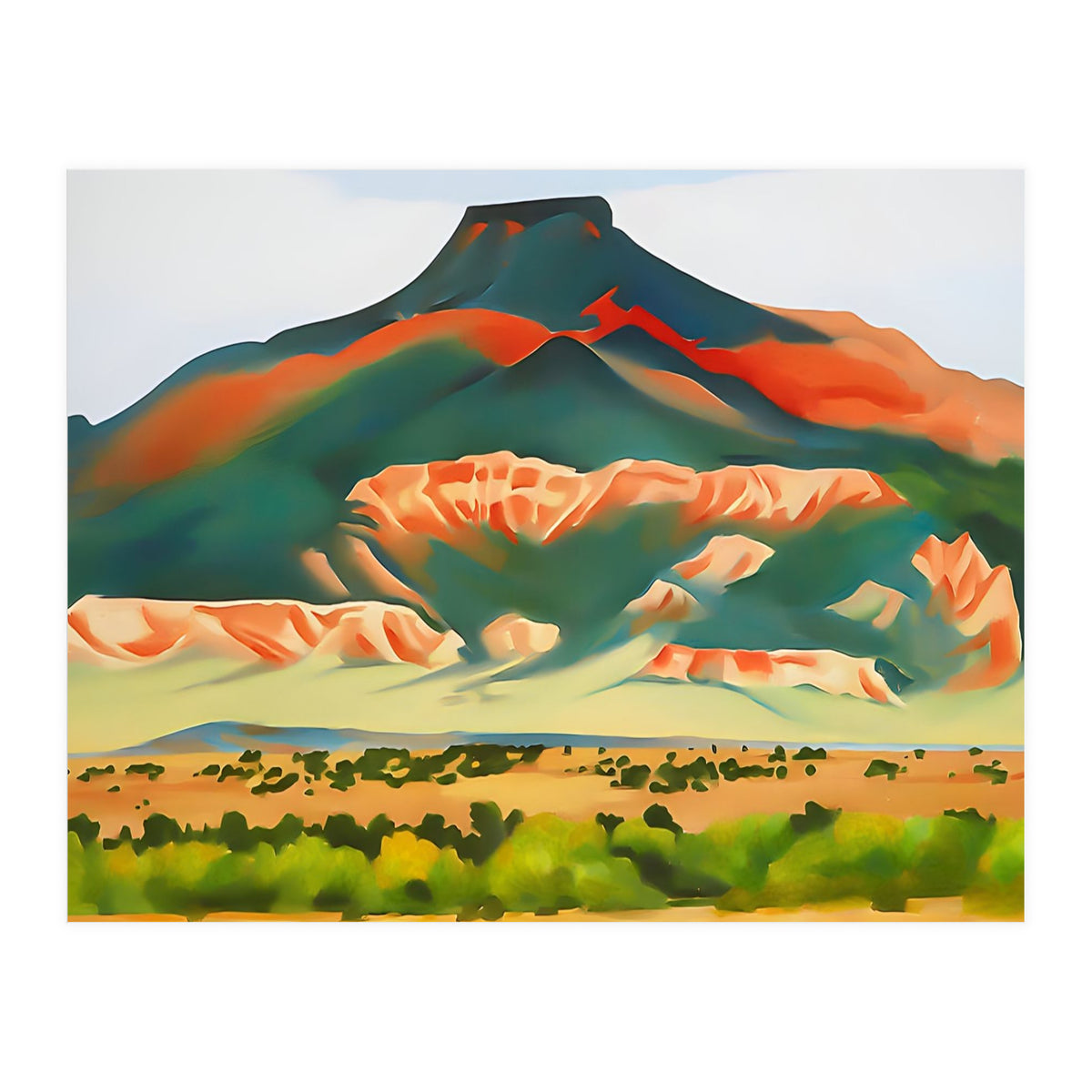 Georgia O’Keeffe – My Front Yard, Summer (1941) | Vibrant Southwestern Landscape in Modernist Style (Print Only)