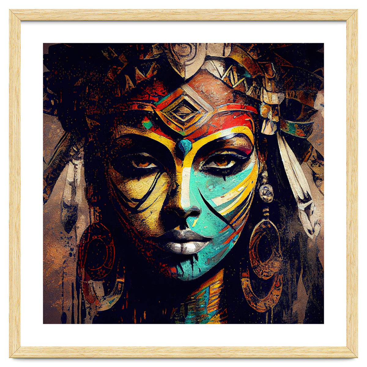 Midnight Warrior Woman Portrait