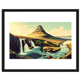 Vintage Iceland, Kirkjufell Mountain Poster thumbnail
