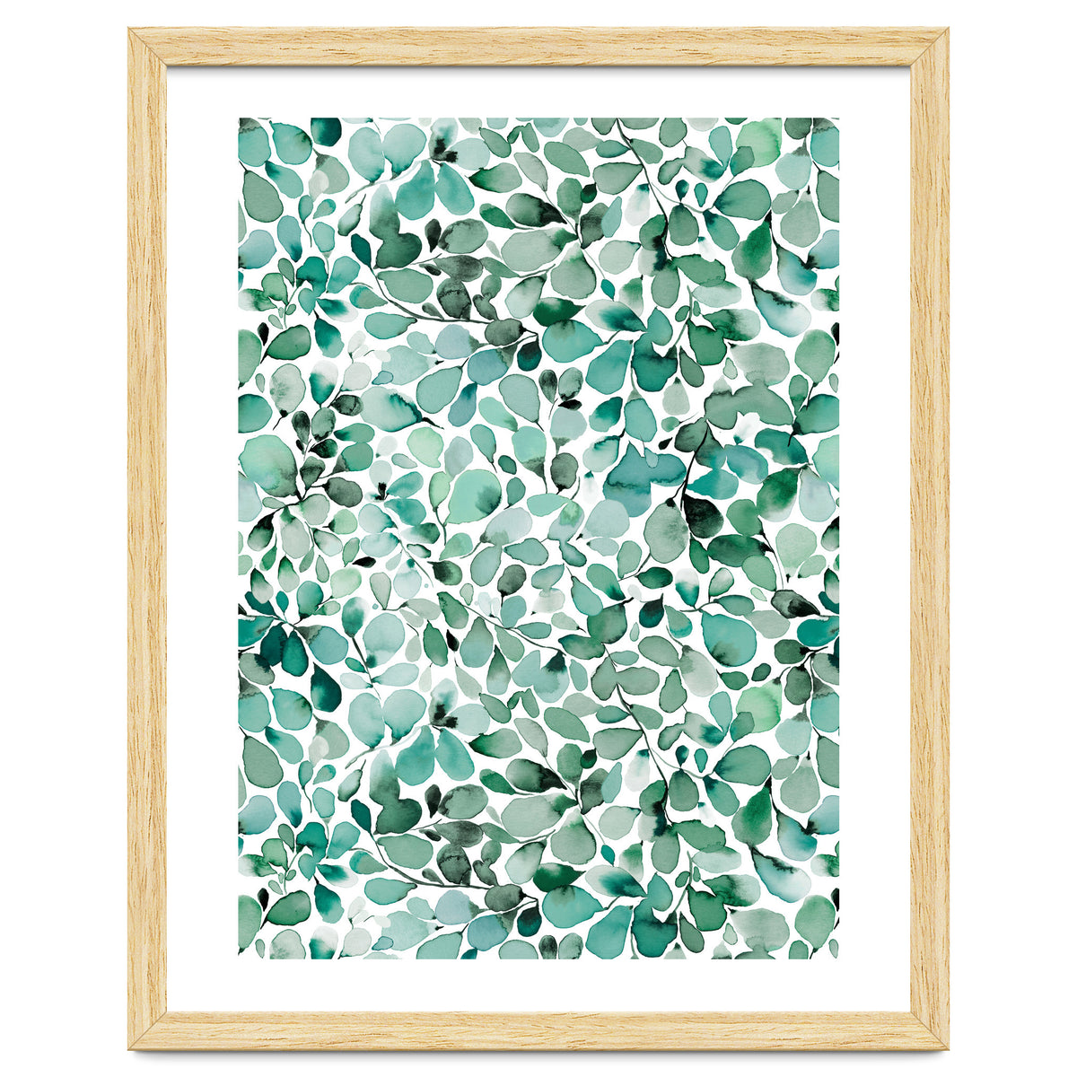 Leaffy Eucalyptus Botanical Leaves Green