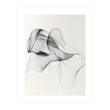 Abstract Black And White Flowing Lines Art (Print Only) thumbnail