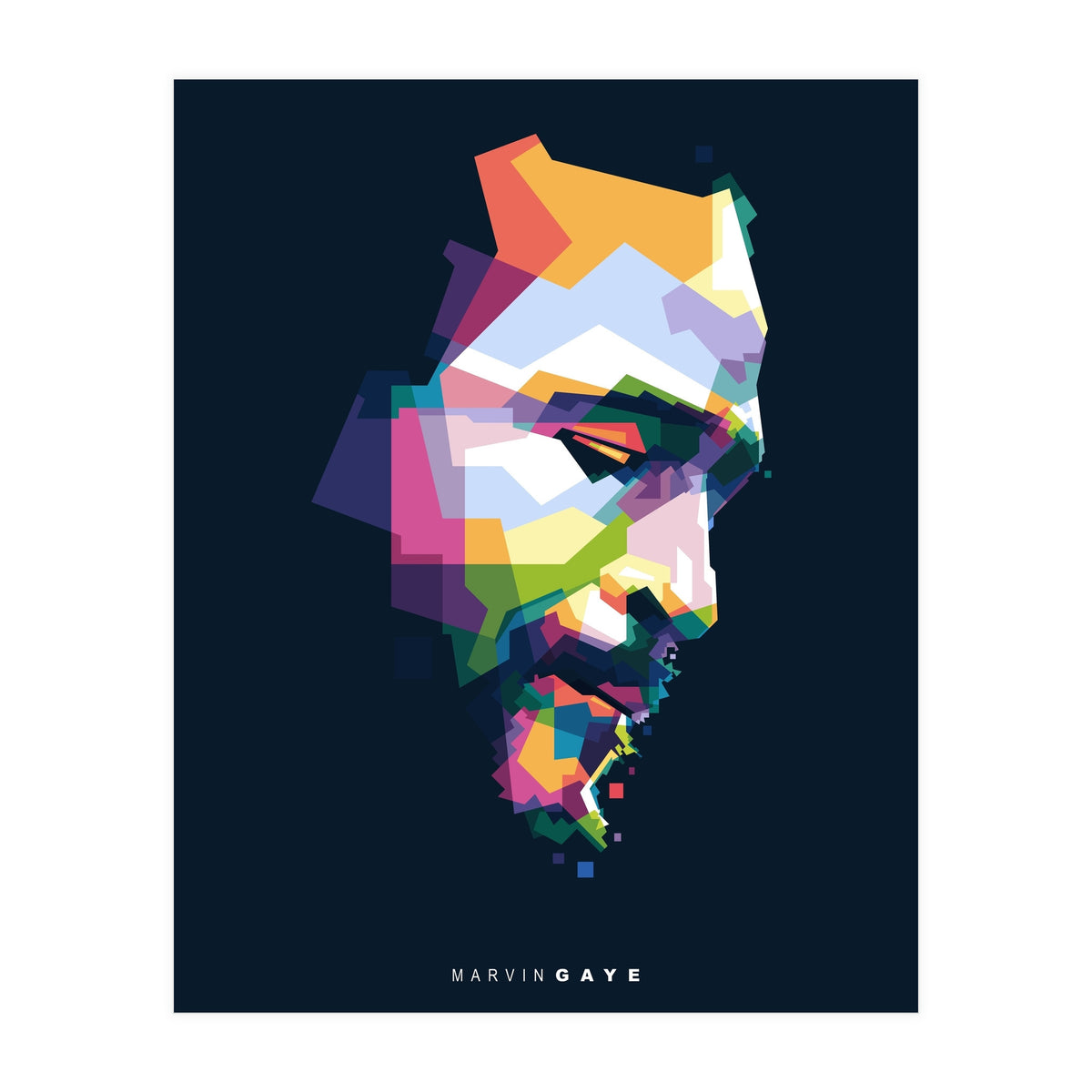 Marvin Gaye Pop Art WPAP (Print Only)