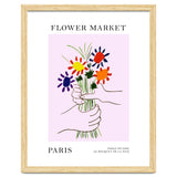Paris Flower Market Picasso Style Art thumbnail